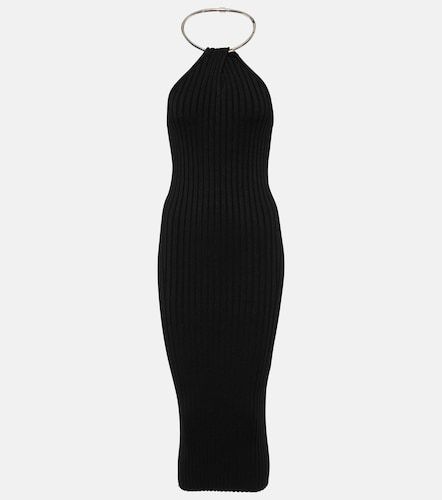 Robe midi Rhea en maille métallisée - Galvan - Modalova