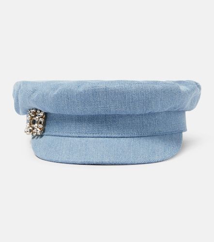 Casquette plate Broche Vivier en denim - Roger Vivier - Modalova