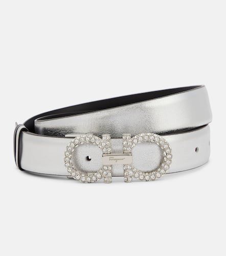 Ceinture Gancini en cuir à ornements - Ferragamo - Modalova