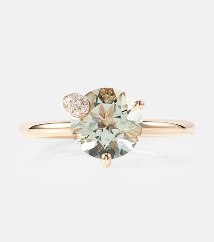 Bague en or rose 18 ct, quartz prase et diamants - Bucherer Fine Jewellery - Modalova