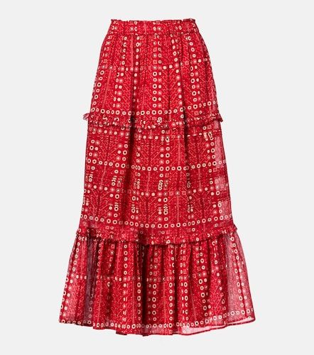 Jupe longue Diya en coton imprimé - Marant Etoile - Modalova