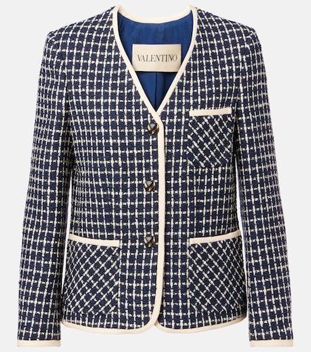 Veste en bouclé de laine et coton mélangés - Valentino - Modalova