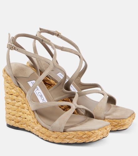 Espadrilles compenses Ayla 110 en daim - Jimmy Choo - Modalova
