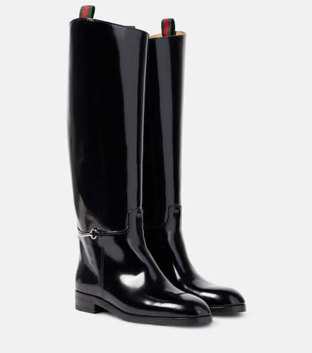 Gucci Bottes Horsebit en cuir verni - Gucci - Modalova