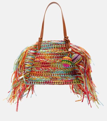 Cabas Trancoso en raphia à franges - Aquazzura - Modalova