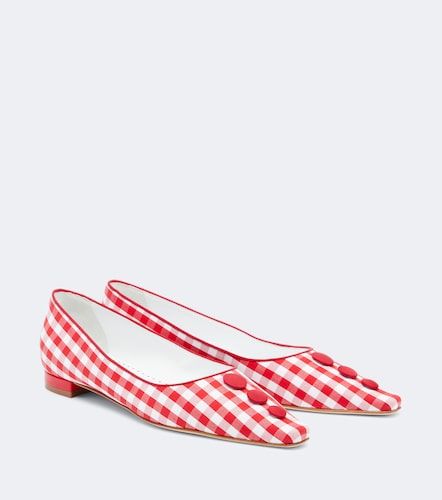 Escarpins Alexa à carreaux vichy - Manolo Blahnik - Modalova