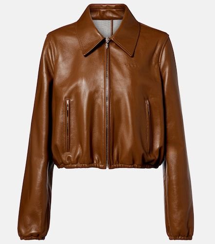 Gucci Veste bomber en cuir - Gucci - Modalova