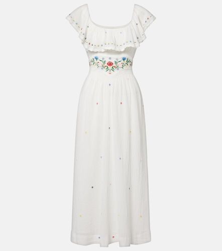 Robe midi Ebony brodée en coton - Rixo - Modalova