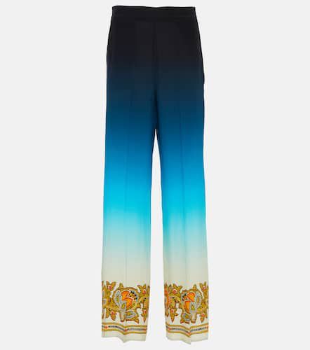 Pantalon ample imprimé en soie - Etro - Modalova
