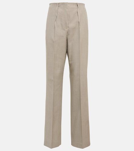 Pantalon à taille haute en laine mélangée - Fendi - Modalova