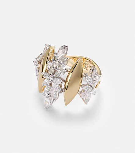 Bague Golden Strava en or, or blanc 18 ct et diamants - Yeprem - Modalova