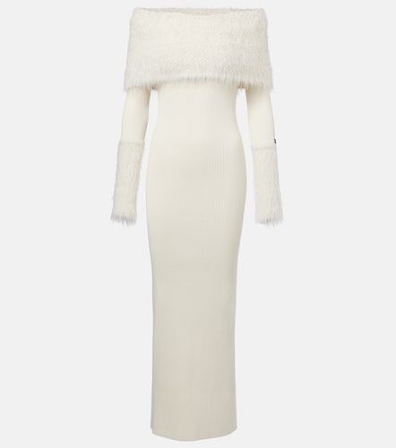Robe longue à encolure bardot - Jean Paul Gaultier - Modalova