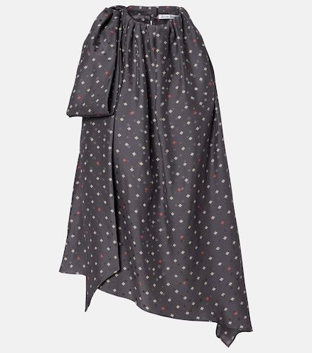 Top asymétrique imprimé en soie - Acne Studios - Modalova