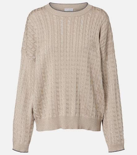 Pull en coton mélangé - Brunello Cucinelli - Modalova