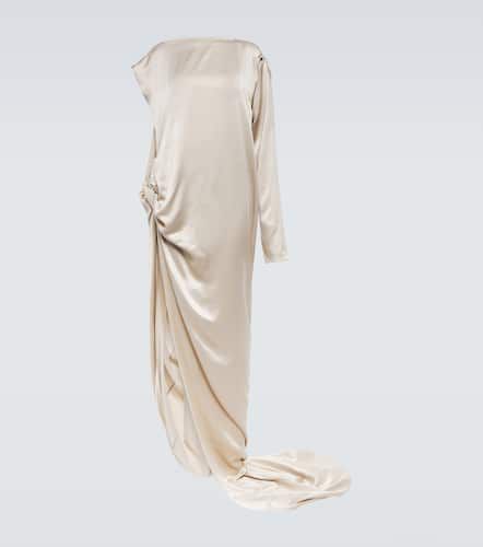 Robe longue asymétrique en satin de soie - Rick Owens - Modalova