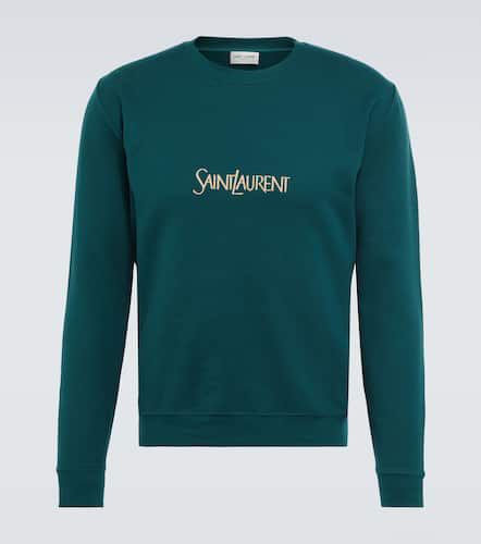 Sweat-shirt en coton à logo - Saint Laurent - Modalova
