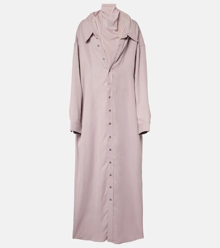 Robe chemise à col roulé et finitions en résille - Y/Project - Modalova