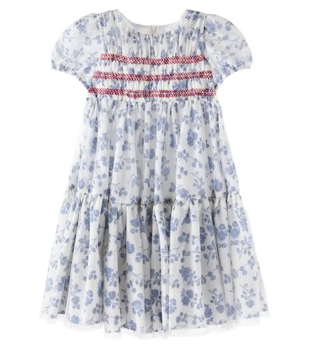 Monnalisa Robe brodée à fleurs - Monnalisa - Modalova