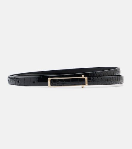 Ceinture en cuir verni à façon croco - Tom Ford - Modalova