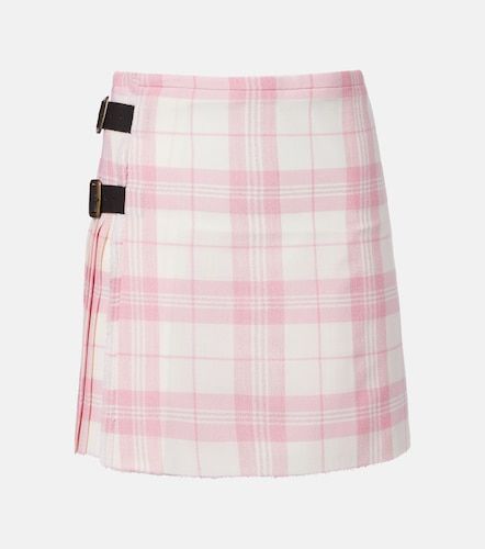 Mini-jupe en laine mélangée à motif tartan - Vivienne Westwood - Modalova