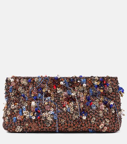 Pochette en satin à ornements - Dries Van Noten - Modalova