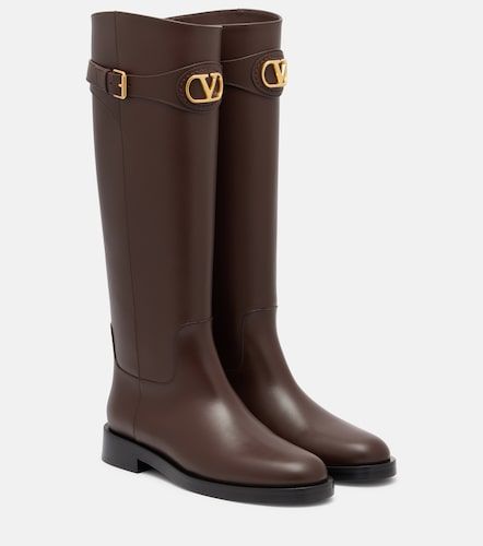 Bottes VLogo en cuir - Valentino Garavani - Modalova