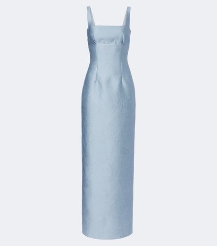 Robe longue Micheline en cloqué à fleurs - Emilia Wickstead - Modalova