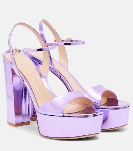 Sandales à plateau Marlena 125 en cuir - Gianvito Rossi - Modalova