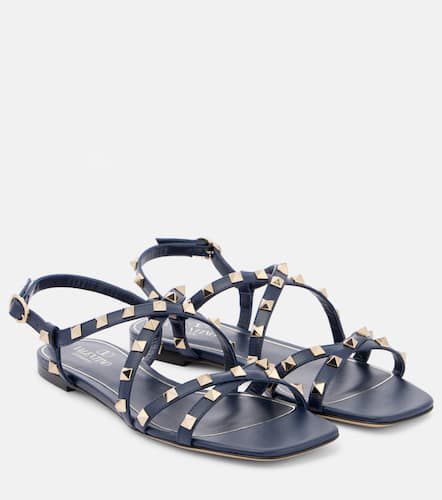 Sandales Rockstud en cuir - Valentino Garavani - Modalova