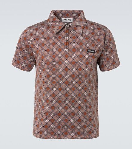 Miu Miu Polo en jacquard de soie - Miu Miu - Modalova