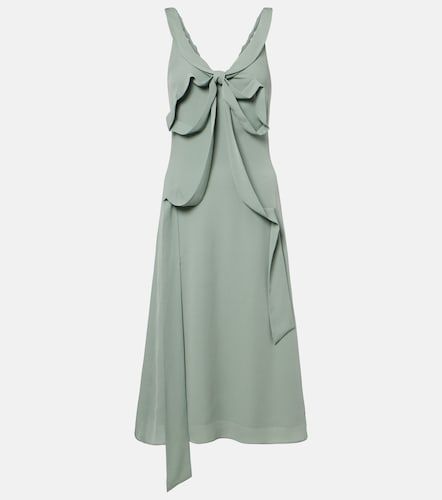 Robe midi en soie à nœud - Acne Studios - Modalova