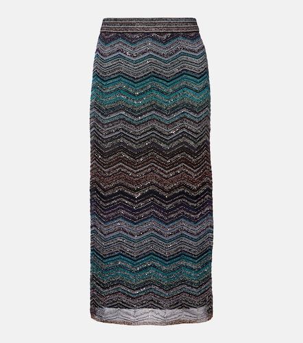 Missoni Jupe midi Zigzag en lamé - Missoni - Modalova
