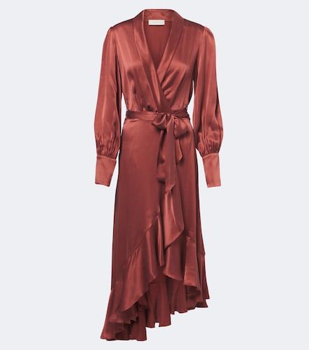 Robe portefeuille en soie - Zimmermann - Modalova