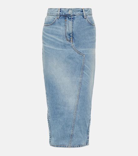 Jupe midi asymétrique en jean - Givenchy - Modalova