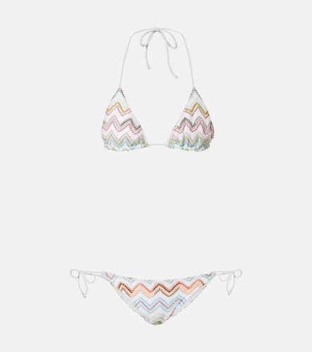 Bikini en crochet à motif zigzag - Missoni - Modalova