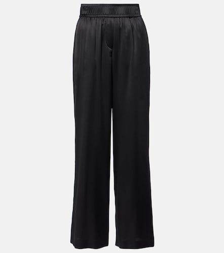Pantalon ample en soie mélangée - Brunello Cucinelli - Modalova