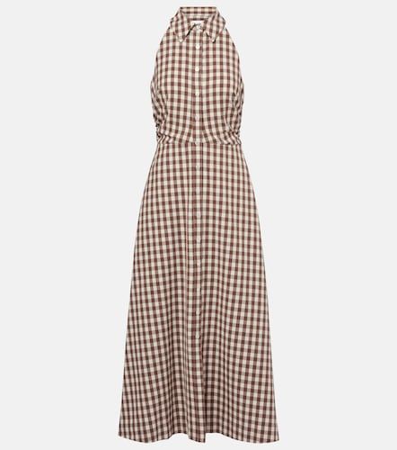 Robe midi Mackey en seersucker à carreaux - Veronica Beard - Modalova