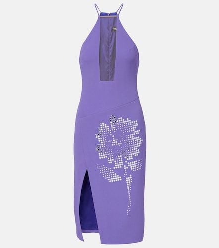 Robe midi asymétrique à ornements - David Koma - Modalova