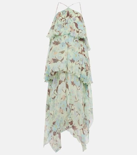 Robe longue imprimée en soie - Stella McCartney - Modalova