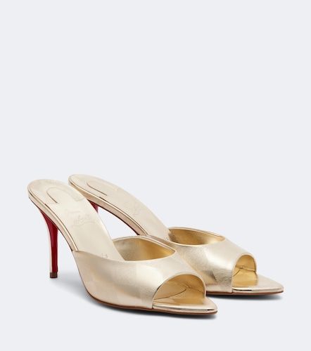Mules Miss Z en cuir métallisé - Christian Louboutin - Modalova