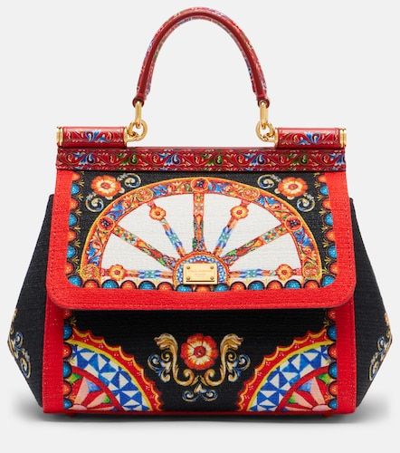 Sac à main Sicily Medium à imprimé - Dolce&Gabbana - Modalova