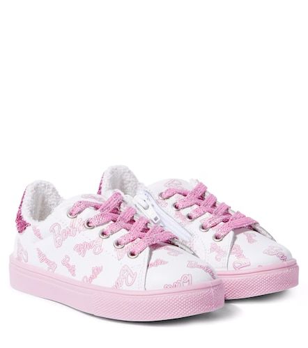 X Barbie® – Baskets en cuir à ornements - Monnalisa - Modalova