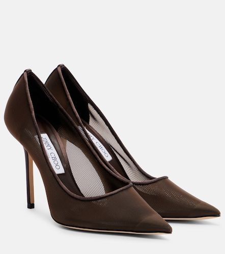 Escarpins Love 100 en résille - Jimmy Choo - Modalova