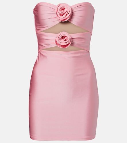 Robe à découpes et appliqués floraux - Adriana Degreas - Modalova