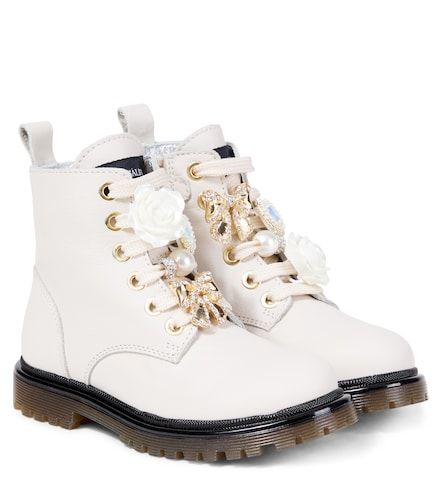 Bottines en cuir à ornements - Monnalisa - Modalova