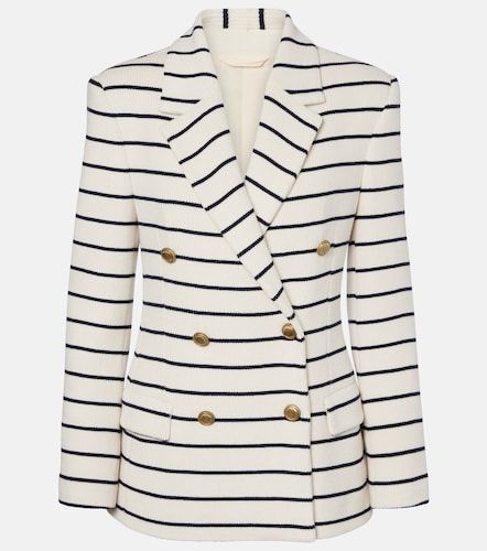 Blazer rayé en coton - Brunello Cucinelli - Modalova