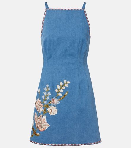 Robe Chester en denim à motif floral - Veronica Beard - Modalova