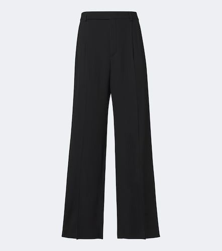 Pantalon ample en laine mélangée à rayures - Saint Laurent - Modalova