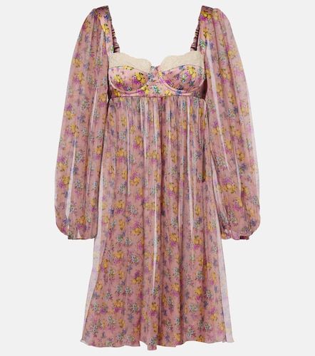 Robe en mousseline de soie et coton - Dolce&Gabbana - Modalova