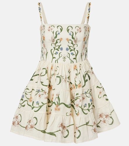 Robe Lima Laguna en lin à fleurs - Agua by Agua Bendita - Modalova